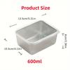 6-Piece Stainless Steel Food Storage Containers Set With Lids - Leakproof, Stackable & Reusable For Camping, Picnics, School