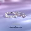 Endless Summer S925 Sterling Silver Couple Rings with Enamel Design - Perfect Gift for Him & Her