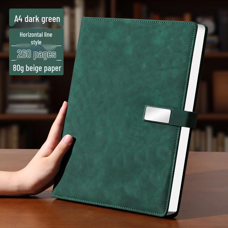 A4 Premium Leather Notebook for Business, Office, or Study - Customizable with Logo