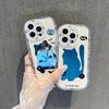 Hollow Cat Phone Case: Compatible with iPhone 12/14/15Pro/16Pro/17Promax, Mirror Surface, Protective Cover for Women