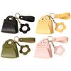 Bag Keychain PU Leather Key Chain Small Storage Bag Leather Bag Charm Keychain Bag Pendant Keyings