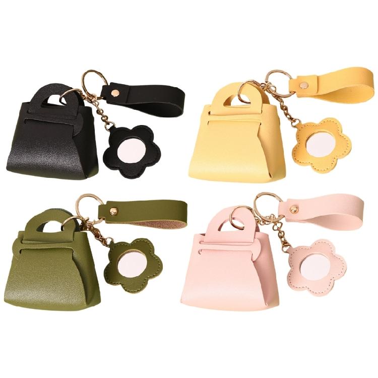 Taschenschlüsselanhänger PU-Leder-Schlüsselanhänger Kleine Aufbewahrungstasche Leder-Taschenanhänger Schlüsselanhänger Leder-Schlüsselanhänger