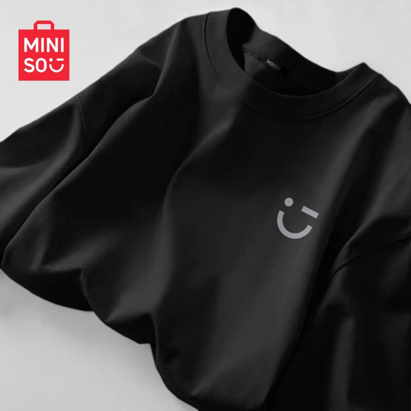 

MINISO Women s 2026 Spring/Autumn Loose Fit Pure Cotton Long Sleeve T-Shirt