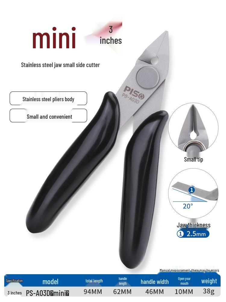 High Hardness Chrome Vanadium Alloy Steel Pliers: Water Mouth, Cutting, Wire, Side, Diagonal Cutters for Industrial Use.