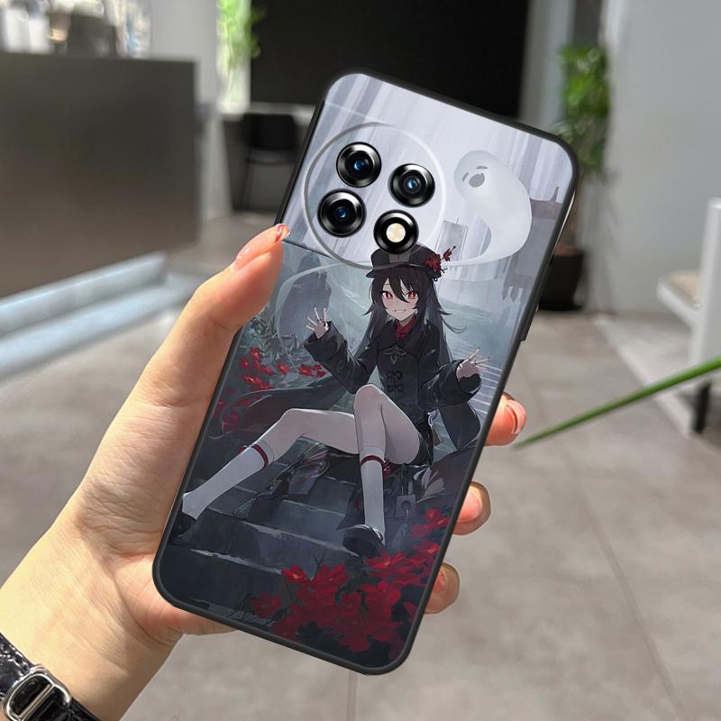 Genshin Impact Zhongli Hutao Case For OnePlus 11 8 9 10 Pro 8T 9RT 10R 10T 11R Nord CE 2 Lite 2T N10 N20 Ace Pro Cover