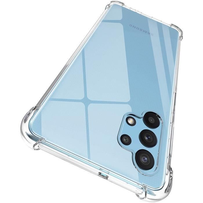 Stoßfeste Silikonhülle - Phonillico - Samsung A32 4G - Ultra Slim - Transparent - Verstärkter Schutz