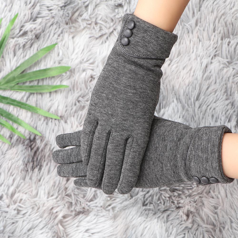 Women Winter Warm Thicken Skiing Gloves Plus Velvet Driving Mittens Touch Screen Gloves