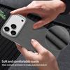 Husă Magnetică de Lux pentru Telefon pentru IPhone 17/16/15 Pro Max Piele Sintetică Tip Suede cu Protecție Metalică pentru Obiectivul Camerei