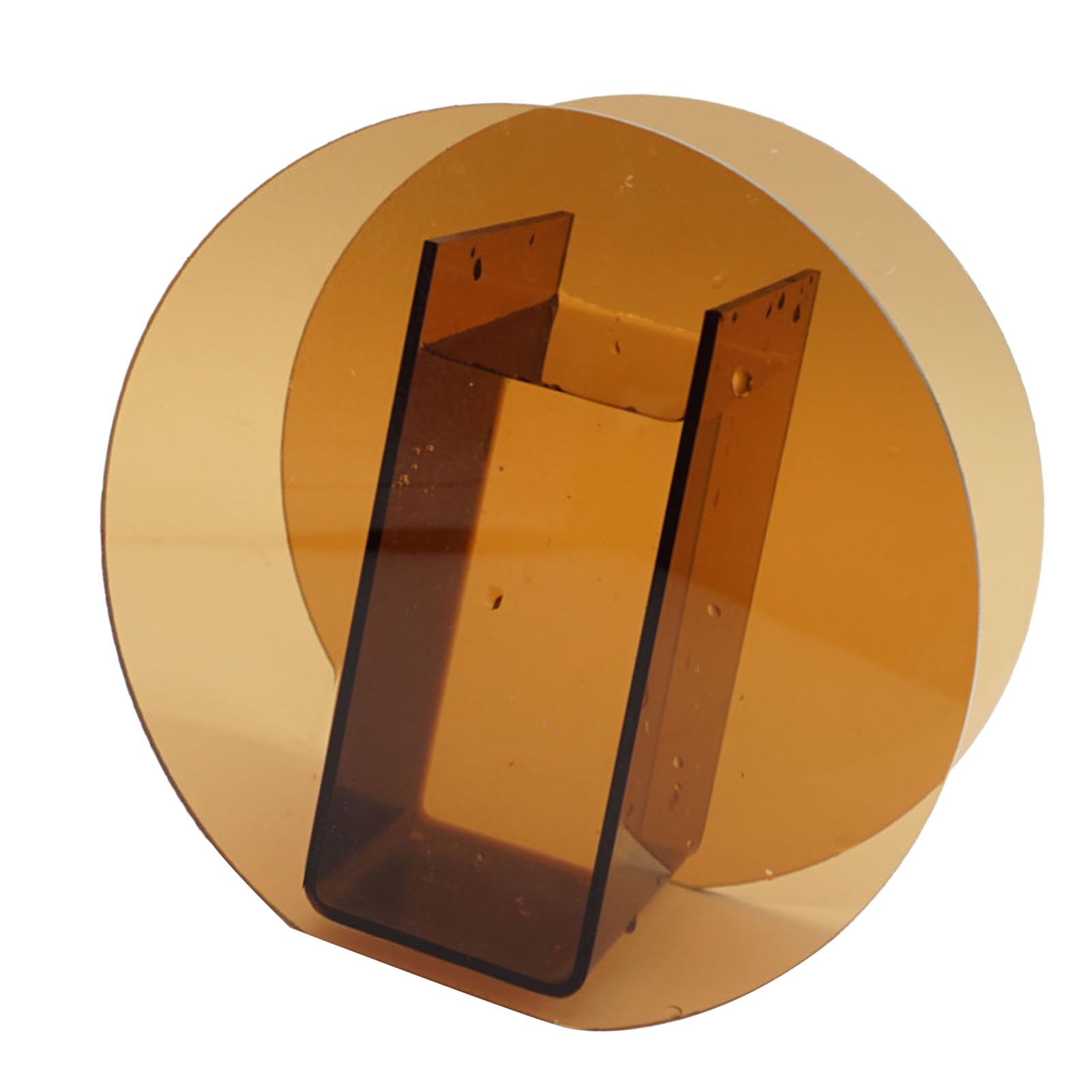 

Коричневая акриловая ваза Прозрачная декоративная ваза для цветов Скандинавская стеклянная ваза Украшение для офиса Гостиной Книжной полки