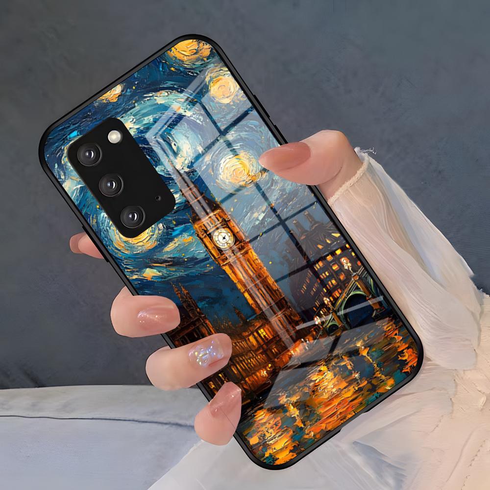 Van Gogh Oil Paintings Phone Case For Samsung S26 S25 Plus S20 S20 Plus S22 Ultra S23 FE S21 Plus S21 Ultra Glass Cover
