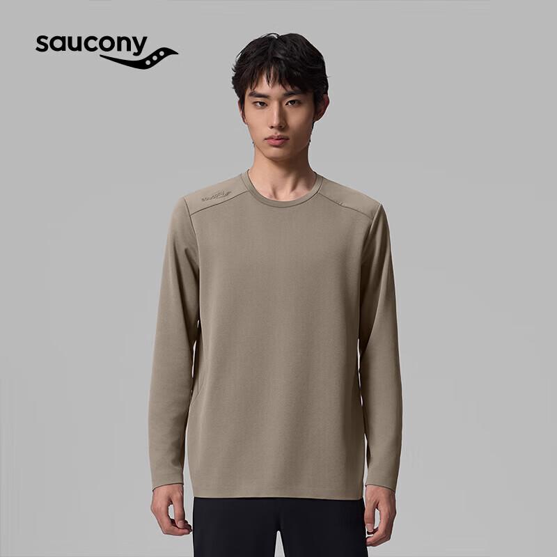 Saucony Men s Moisture-Wicking Knit Long Sleeve T-Shirt M