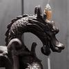 Ceramic Dragon Design Backflow Incense Burner Creative Home Decor With Crystal Ball (Without Incense)