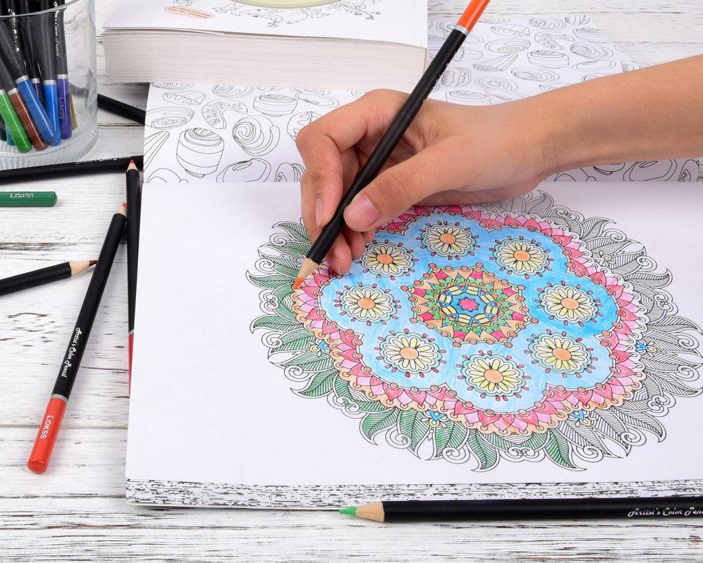 78-Piece Water-Soluble Multi-Color Zipper Pouch Colored Pencil Set