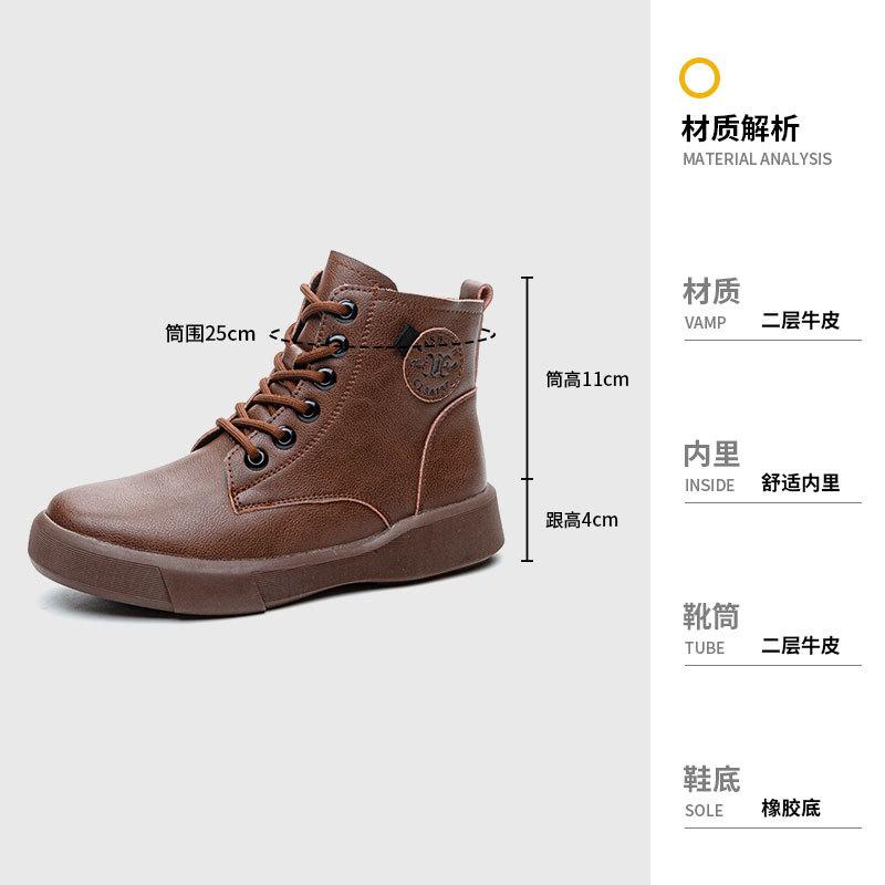 2025 autumn and winter new retro Martin boots women's thick heel thick sole versatile short boots casual warm women's boots