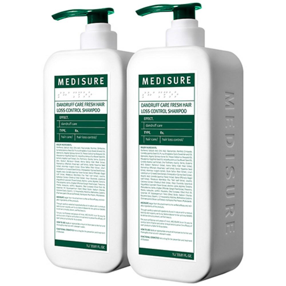 

Шампунь против выпадения волос Medisure Dandruff Care Fresh, 1 л, 2 шт.