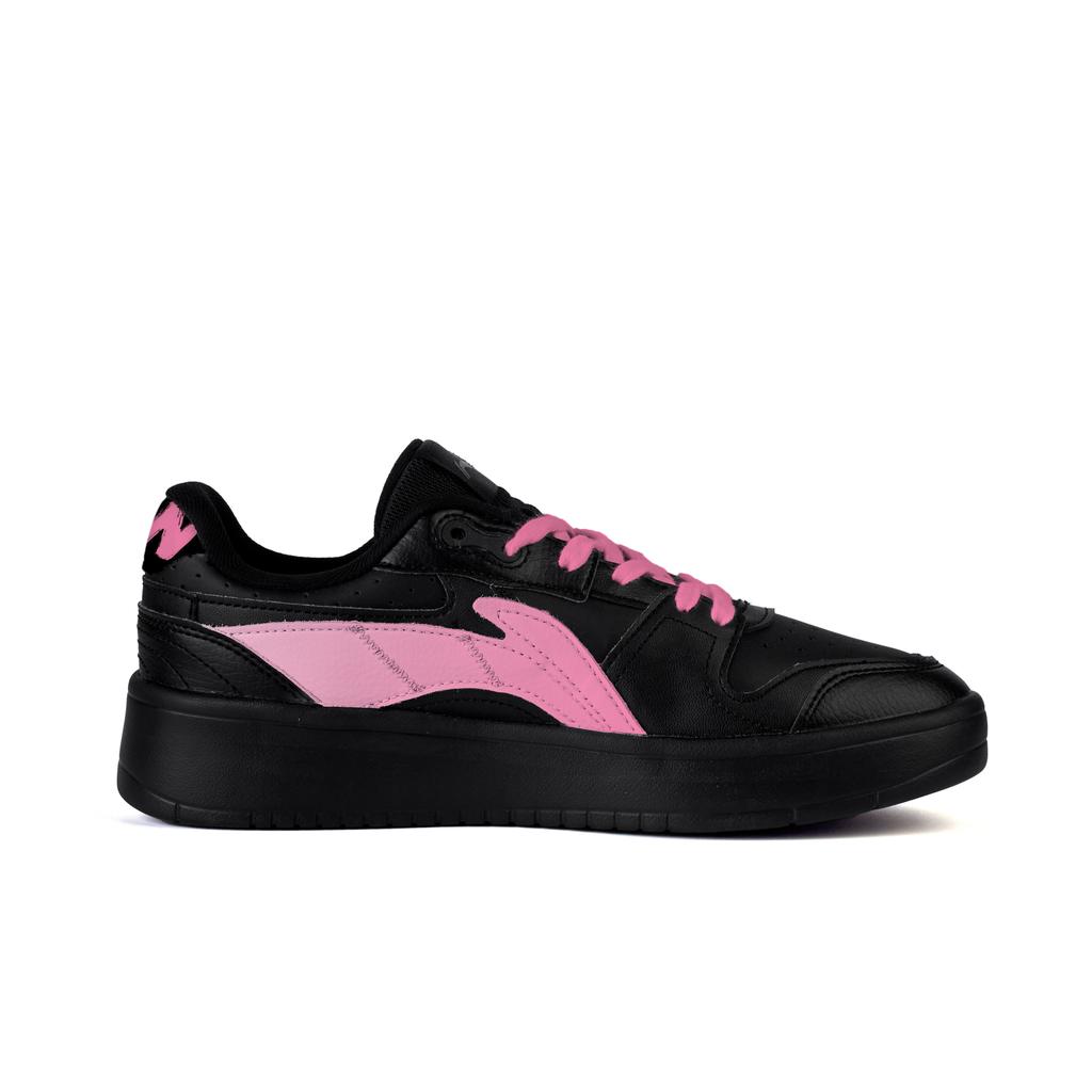 Li Ning Slip Resistant Cushioning Abrasion Resistant Low top Skateboard Shoes Men's Black Pink AGCU515-5(Team345-)