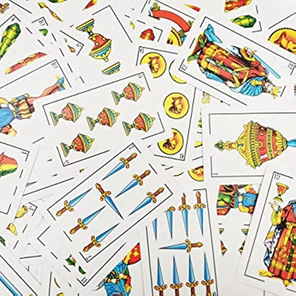 1 Mazzo di Carte Spagnole Autentiche Naipes - Perfetto per Giochi di Carte Messicani e Poker! Ottimo per i regali, Divertimento per le feste!