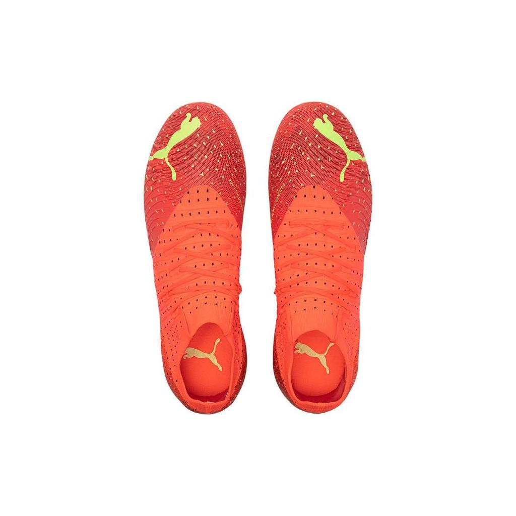 Puma Future 3.4 Round Toe Lace-Up MG (Rubber Short Studs) Artificial Turf Fabric Soccer Shoes Men Soccer Shoes Orange Yellow 107001-03