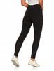 MORAJ Women's High Waist Ribbed Leggings, Fashionable, Sporty, S/M, Black