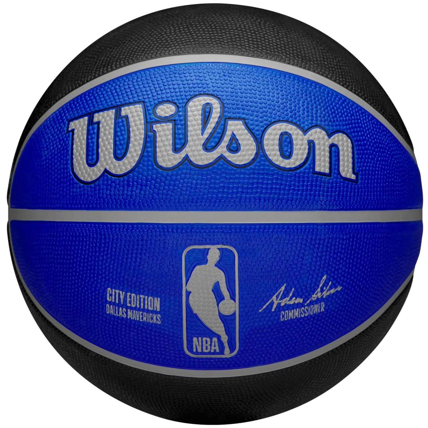 Wilson Balón de baloncesto unisex azul de los Dallas Mavericks Out de la NBA Team City Edition 7 azul