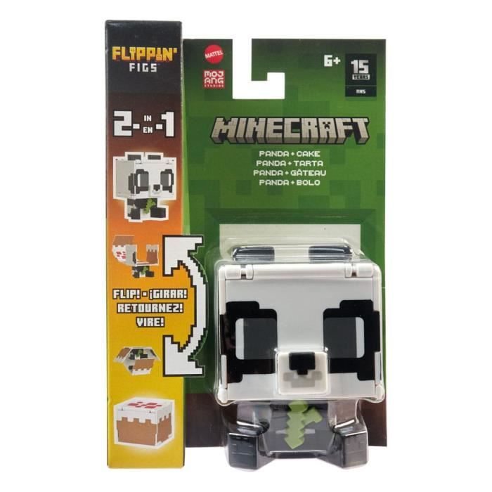 Figurka - MATTEL - Minecraft Flippin' Figs - Snadná transformace - Pixelový design