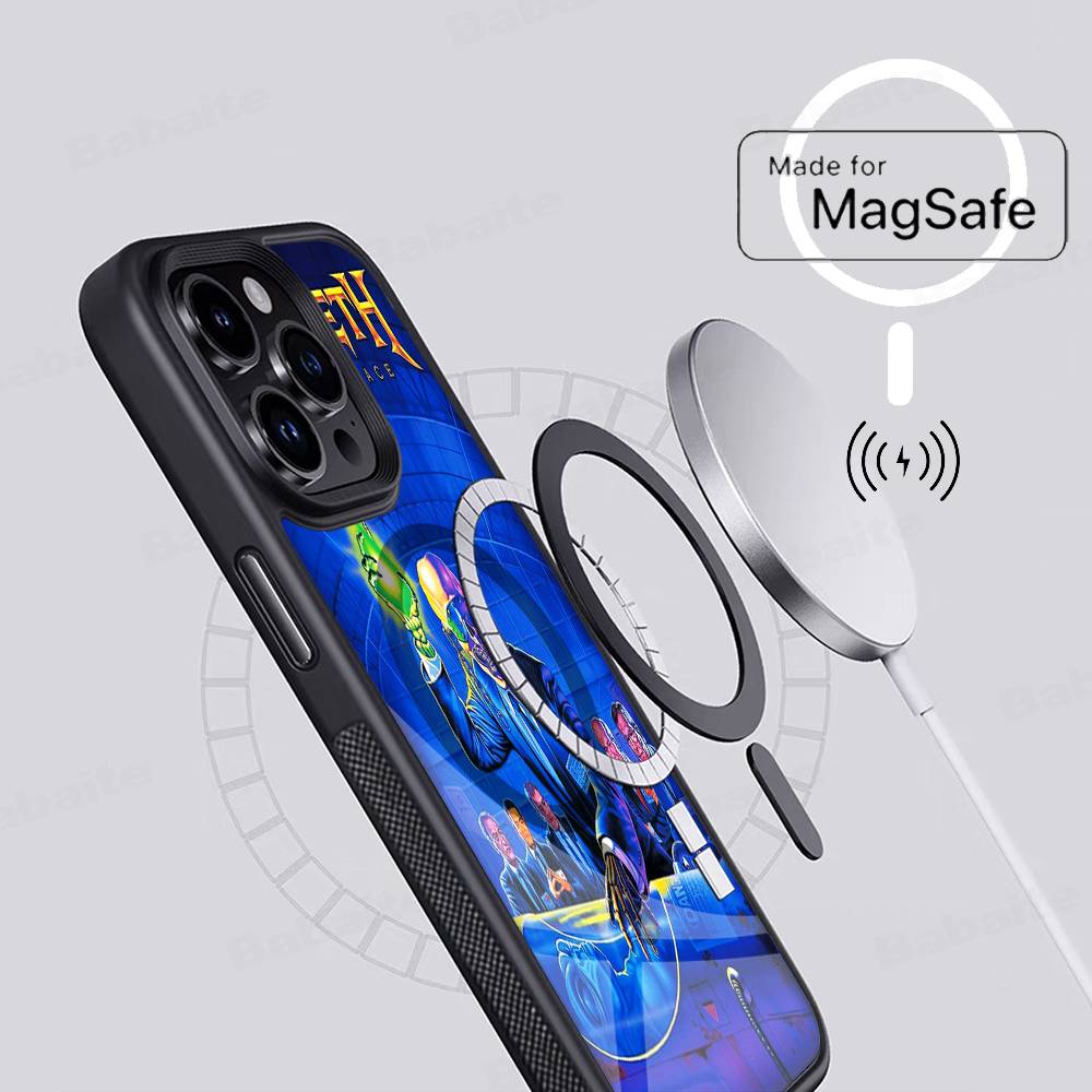 Music Band M-Megadeth Phone Case For IPhone 16 15 14 13 12 11 17 Pro Max Plus Magnetic Wireless Cover