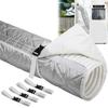 Adjustable AC Exhaust Hose Cover Quilted Insulation Sleeve for Portable Air Conditioner Duct