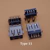 10PCS For Acer ASUS Lenovo Dell Notebook Maintenance Accessories USB 2.0 /3.0 Female Jack Right Angle Connector