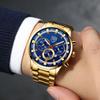 3pcs/set Fashion Men's Casual Round Pointer Stainless Steel Quartz Wrist Watch & Bracelet & Necklace, Ideal Choice for Gifts