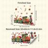 Large Removable Christmas Train Window Clings with Santa, Reindeer & Candy Cane Decorations PVC Stickers Holiday Party Decals