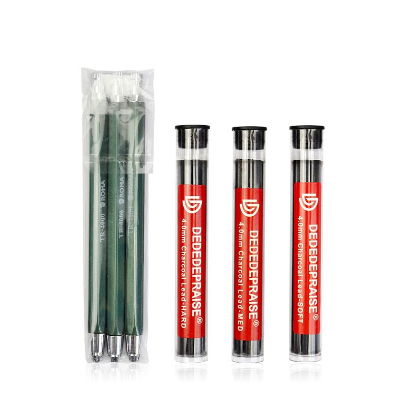 4mm Zeichenmechanikstift Automatischer Kohlebleistift Für Schüler Kinder Geschenk Schreibwaren TR-4000 Kunststift