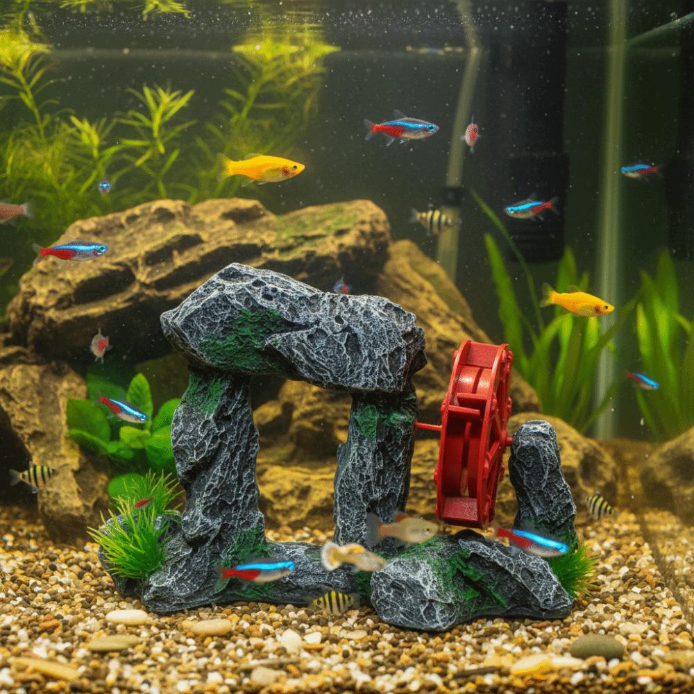 Simulation Fish Tank Ornament Resin Retro Aquariums Statue Natural Look Artificial Rockery Landscaping Aquarium Setup