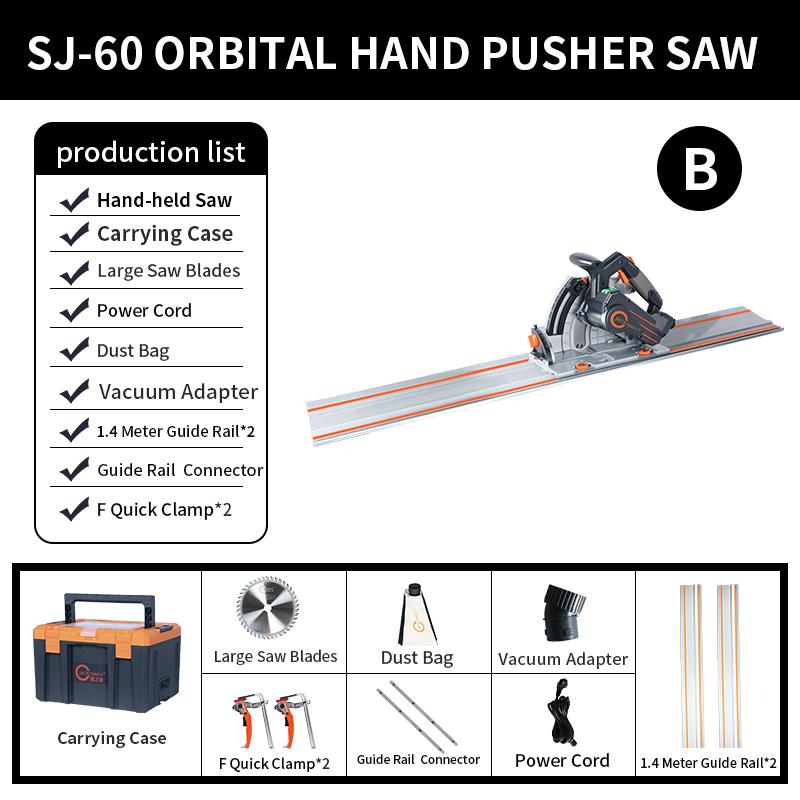 Electric Circular Saw Guide Rail 2000W Brushless Power Tool Precision Wood Cutting Adjustable Track Saw System 2pcs 1.4m