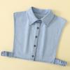 M - XXL Fake Collar Women Detachable Collars Lapel Shirt White False Collar Half Shirt Female Women Accessories Neck Decor