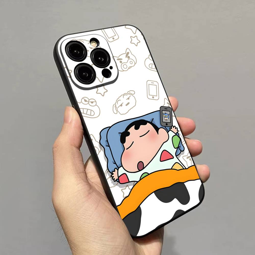 Anime Crayon Shin-Chan Phone Case For Iphone 17 Air 16 15 14 13 12 11 Pro Max 16 15 14 Plus TPU Soft Case