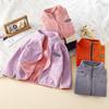 Autumn and Winter Children's Casual Double-sided Fleece-lined Jacket, Extra Thick and Warm Fleece Top for Boys and Girls