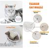 Cat Muzzle for Grooming, Transparent Cat Mouth Muzzle for Nail Trimming, Anti-Biting Breathable Cat Helmet, Adjustable Kitten Mask for Treatment