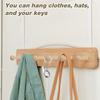 A84E-20Pcs Wooden Shaker Peg Wood Screw-On Shaker Pegs Unfinished Wood Shaker Racks For Hanging Clothes Hats Towel