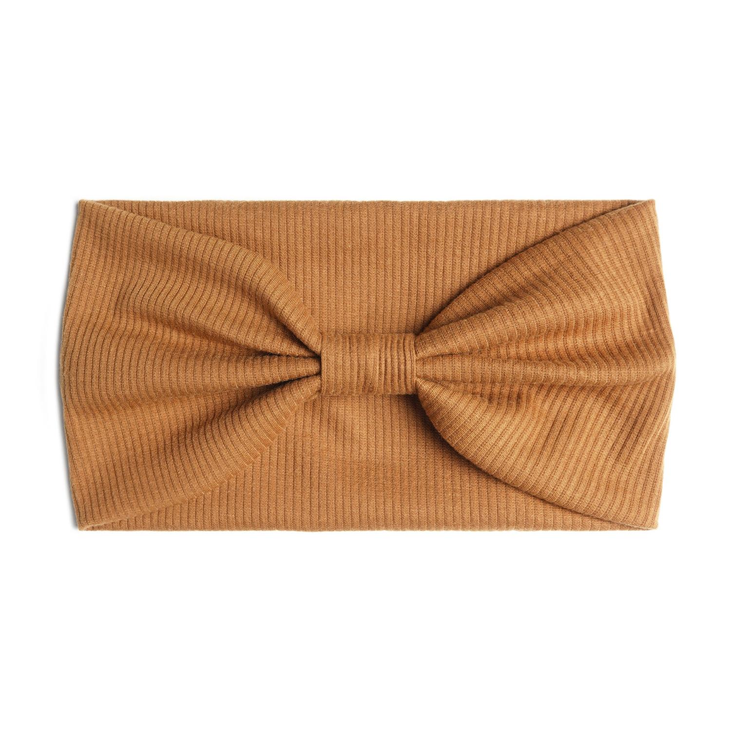 

Осенне-зимняя широкая версия, большая эластичная спортивная повязка на голову для йоги, утолщенная, весенне-осенняя, однотонная, трикотажная, ребристая повязка на голову для женщин 1pcs