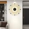 Silent Wall Clock With Light Modern Luxury Watches Large Minimalist Clocks Walls Decor Home Bedroom Living Room Decorations