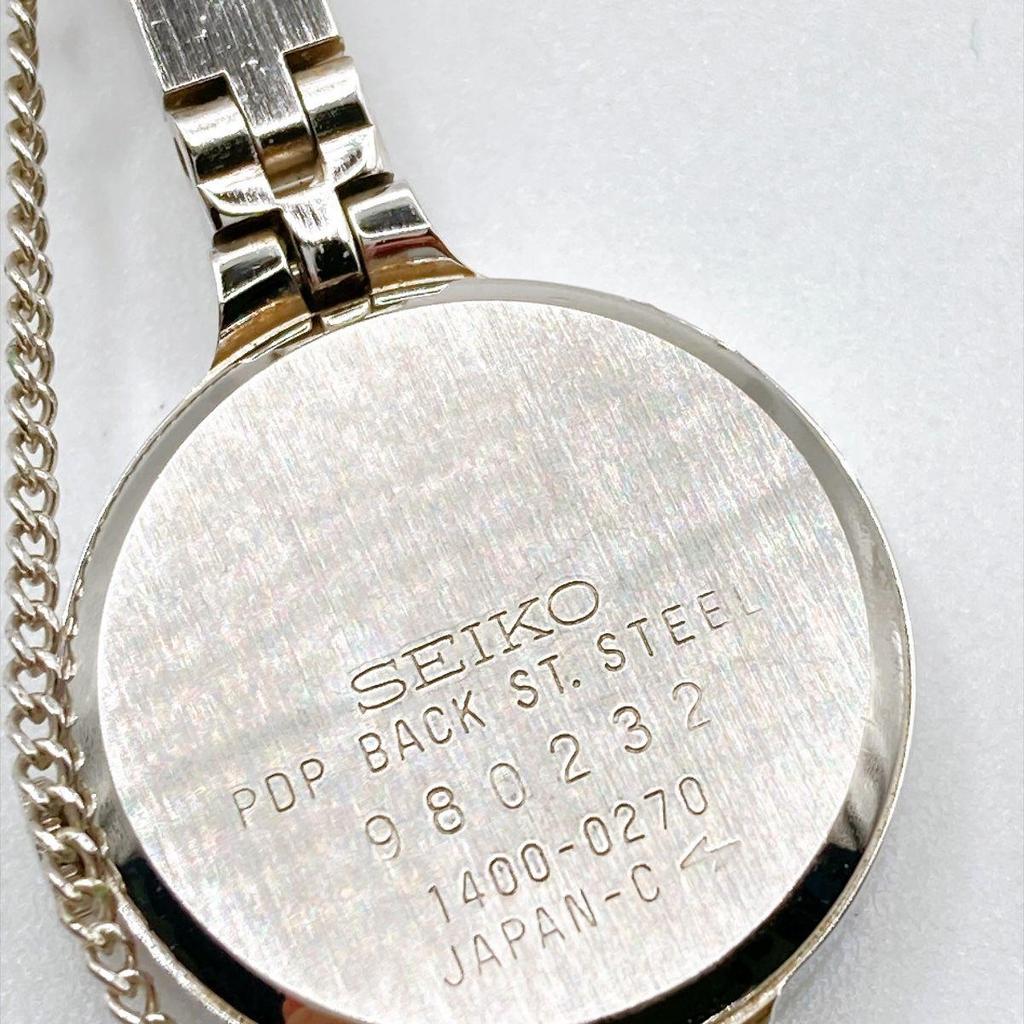 Used 548 SEIKO Ladies Watch Quartz Battery Replaced Working Silver