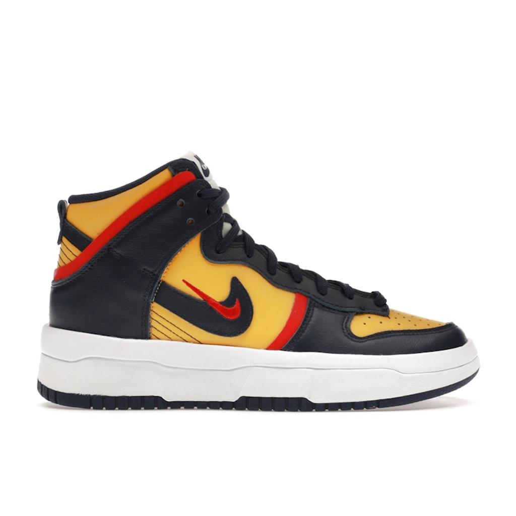 Nike Dunk High Up Rebel Michigan Women Sneakers Yellow Varsity-Maize University-Red DH3718-701
