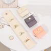 Minimalist Microfiber Leather Jewelry Organizer Pouch Compact Travel Jewelry Bag With Multi-compartment Design For On-the-go Use