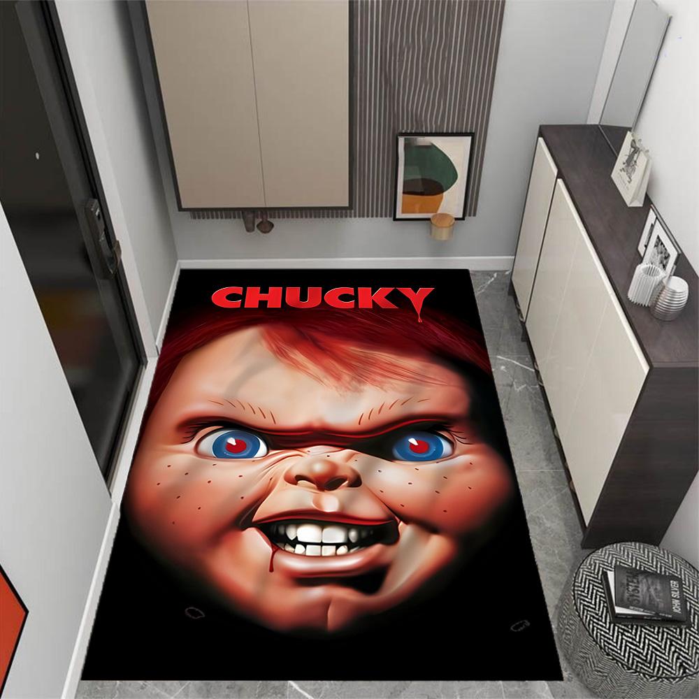 Chucky's Country Adventure Themed Anti-Slip Rugs - Polyester Home Decor, Suitable for Bedrooms, Living Rooms, Doorways, Studios, and Decorations