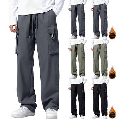 Men's  Leisure   Loose   Drooping  Sensation  Straight  Cylinder  Workwear  Trousers