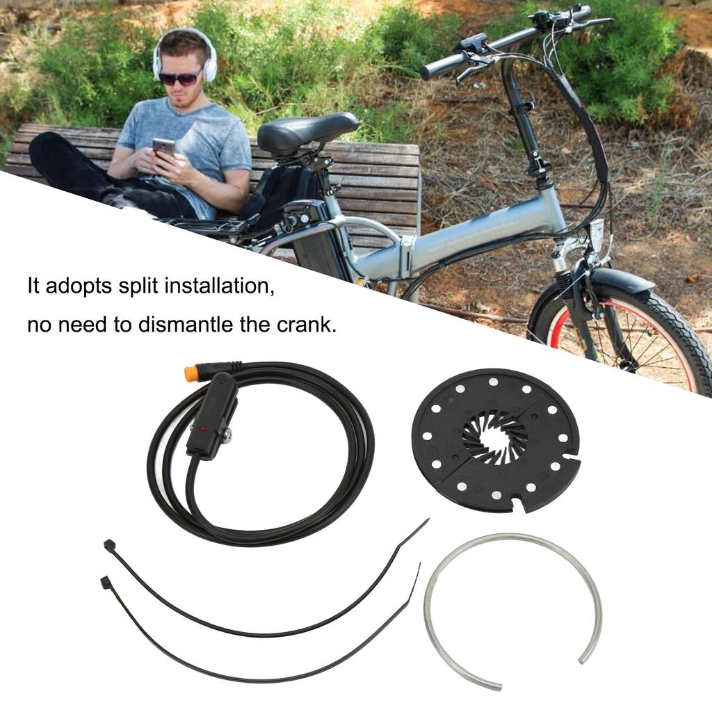 KTD12R 12 Magnete Elektrofahrrad Leistungs-Tretunterstützungssensor mit wasserdichtem Stecker für Elektrofahrrad-Umbausatz