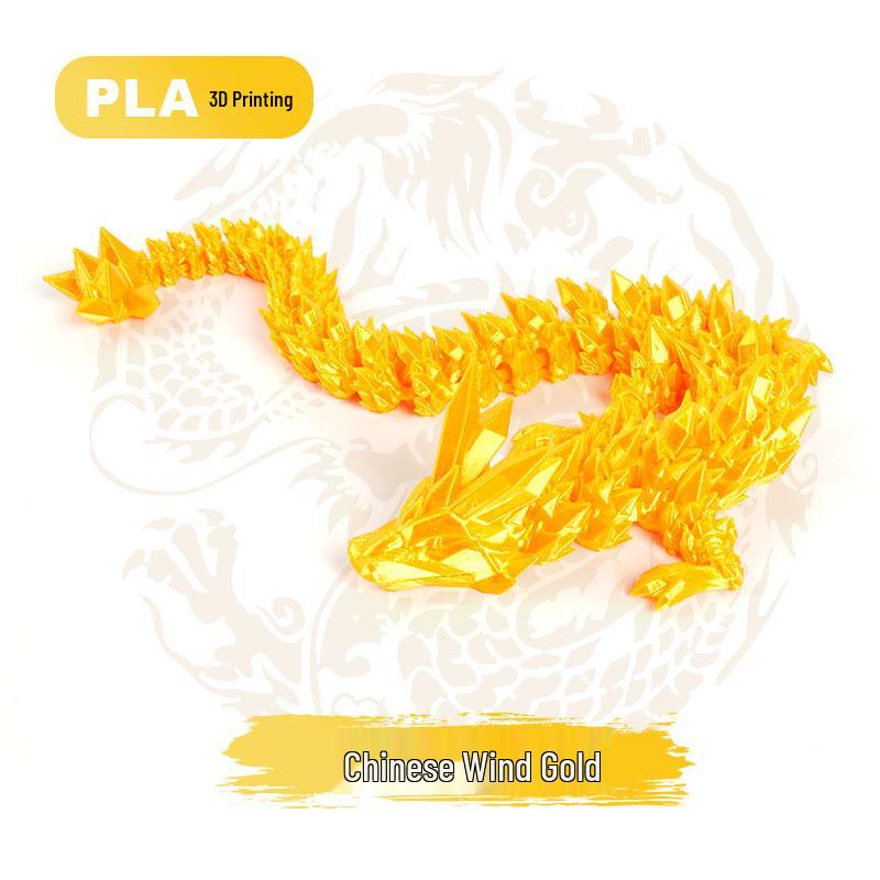 3D Printed Chinese Dragon Egg Ornament Toy Figurine Gift Craft