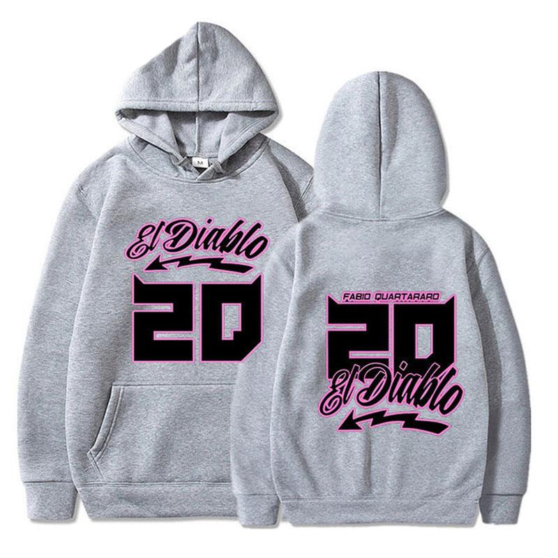 Fabio Quartararo Hoodie Unisex Langarm Brief Kapuzenpullover Vintage Hip Hop Fleece Streetwear Fleece Pullover Hoodies