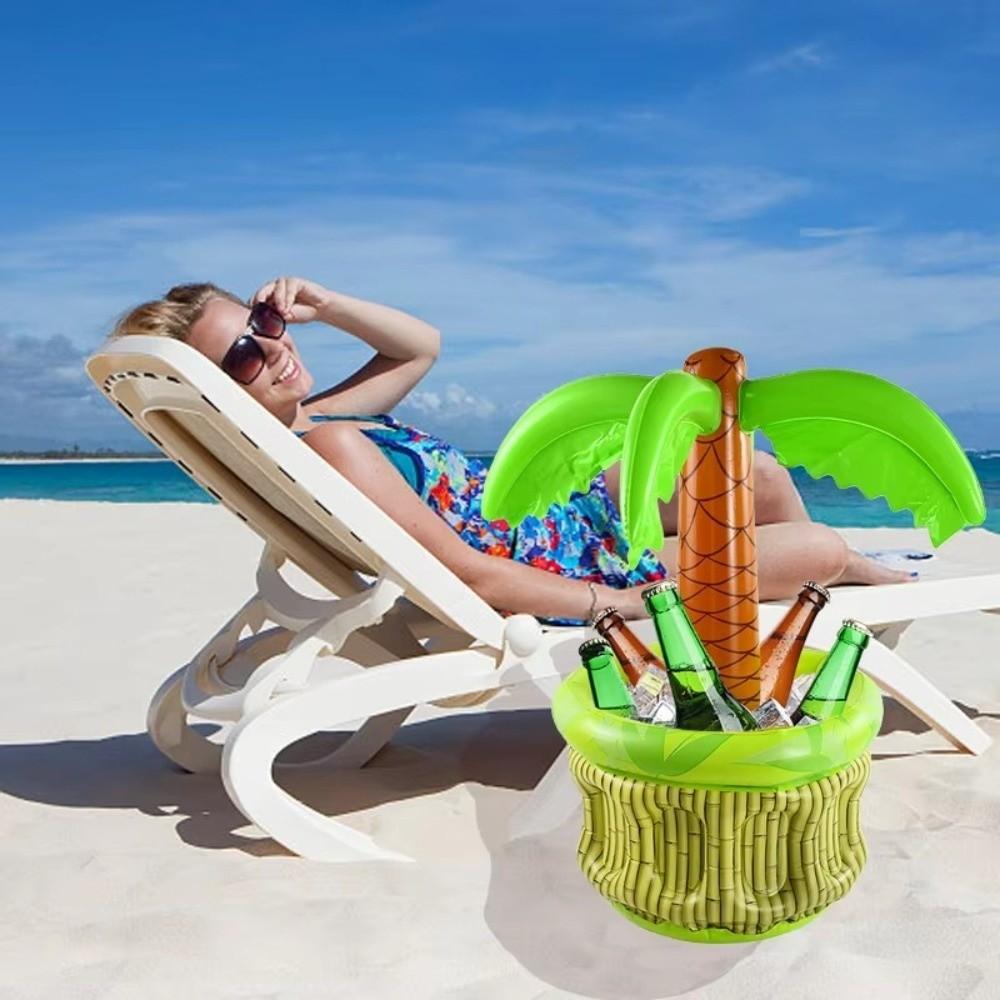 Inflatable Ice Bucket Cooler Pool Accessory Cactus Drink Cooler Drink Holder  Beach Party Supplies
