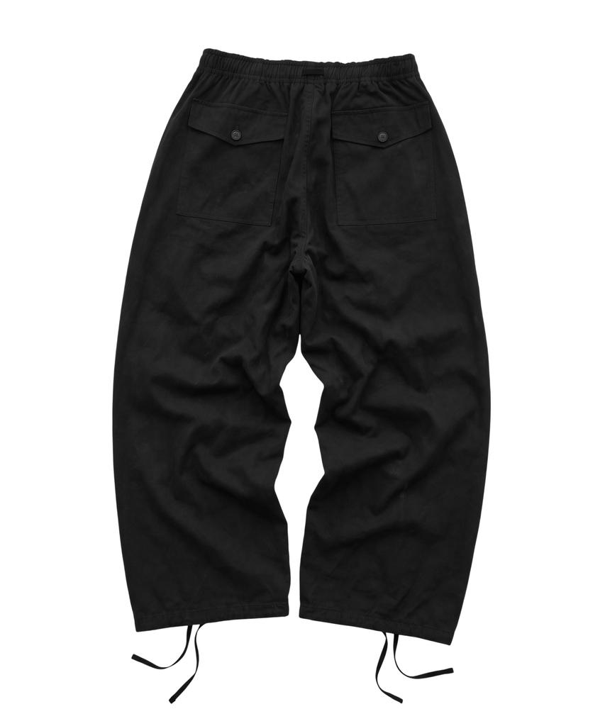 Seibeu Military Easy Cargo Pants (Black)